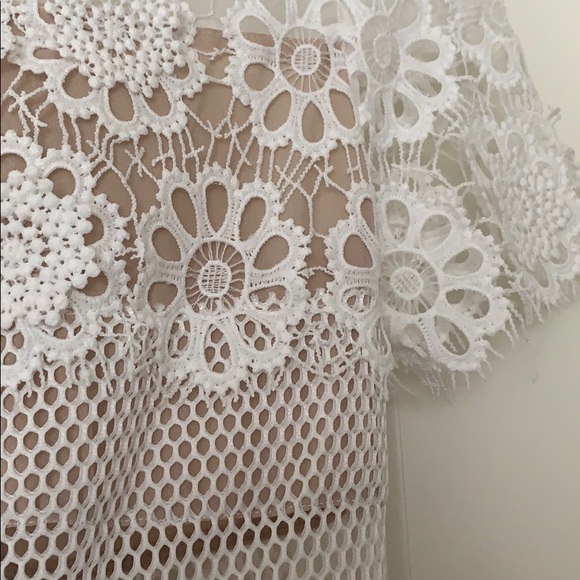 White mesh Vici dress - Picture 4 of 6